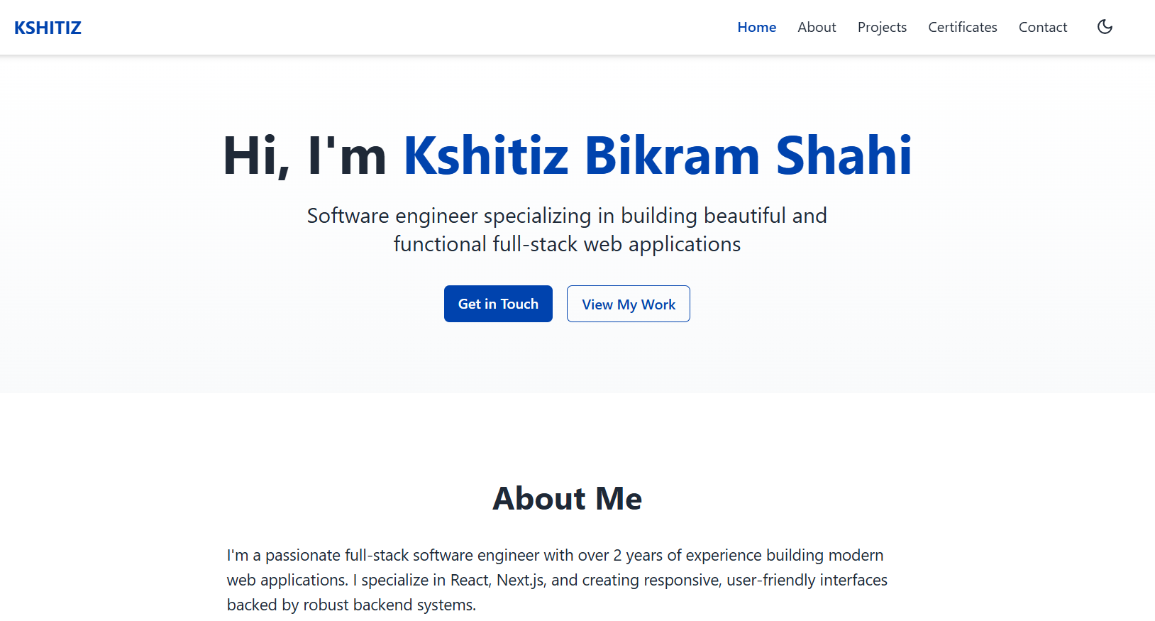Portfolio Website
